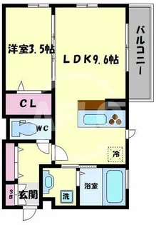 ラムココ真田山【3階】の間取り