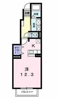 Villa原松【102号室】の間取り