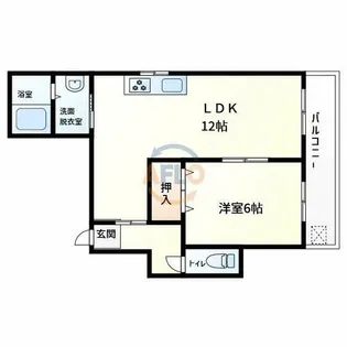 イルソーレ九条【3階】の間取り