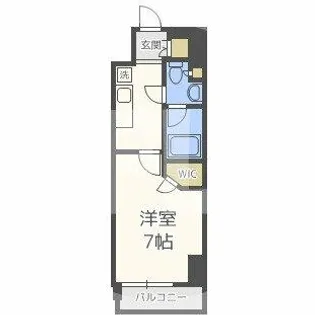 パークリュクス大阪天満【6階】の間取り