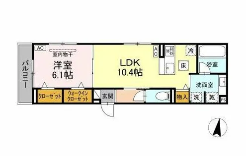 Sol Terre【1階】の間取り