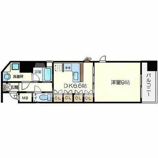 KAISEI阿波座【10階】の間取り