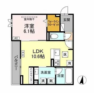 Sol Terre【1階】の間取り