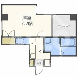 ディー・シモンズ梅田【4階】の間取り