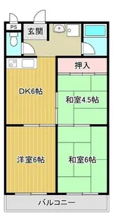 サニーハイツ健翔【302号室】の間取り