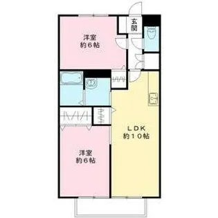 ソレジオ吾妻【2階】の間取り