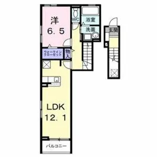 PEANUTS(ピ-ナッツ)【207号室】の間取り