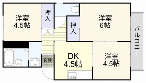 セントラルルーツ【101号室】の間取り