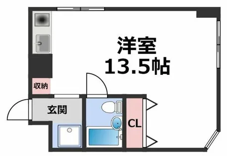 イグレック玉造【4階】の間取り