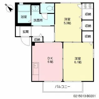 グランシャリオ小森野 B棟【2階】の間取り
