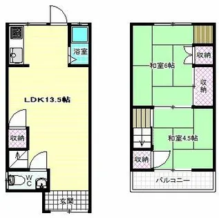 大阪府羽曳野市向野1丁目【一戸建】の間取り