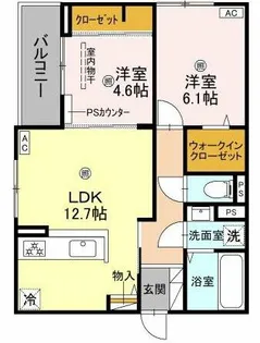 イルソラーレ須磨【3階】の間取り