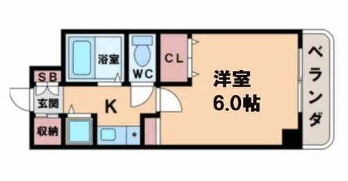 カーサ山城【4階】の間取り