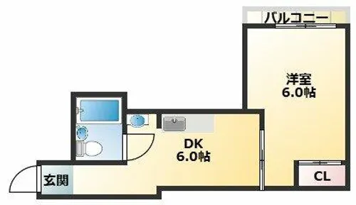 リバーハイツコーチⅡ【3階】の間取り