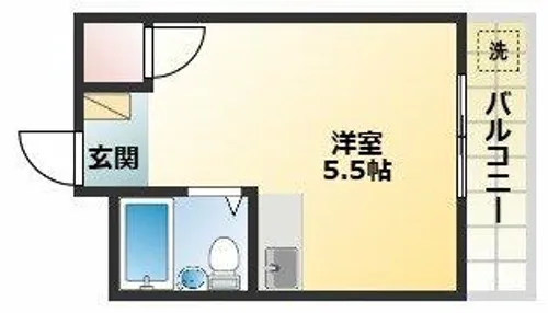 シャトー第1平野【1階】の間取り