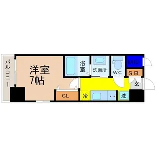 エステムコート名古屋新栄アクシス【9階】の間取り