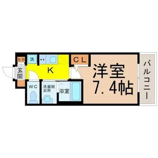 リアライズ代官町【8階】の間取り