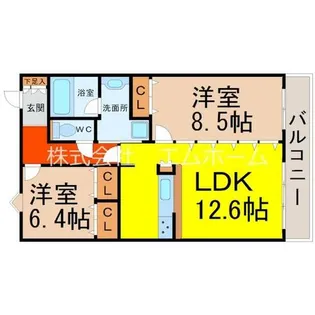 オベリスク寿【13階】の間取り