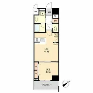 グランルクレ新栄イースト【4階】の間取り