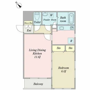 ロイヤル穂波【2階】の間取り