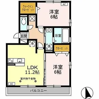 サニーコート B棟【3階】の間取り