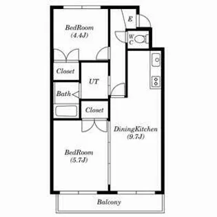 リレント北33条マンション【102号室】の間取り