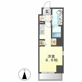 グレーシアコート金山【8階】の間取り