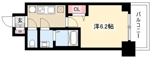 MAXIV東別院【1003号室】の間取り