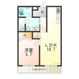カンターレ鶯谷Ⅰ番館【1階】の間取り