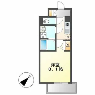 エスリード名古屋東別院【11階】の間取り