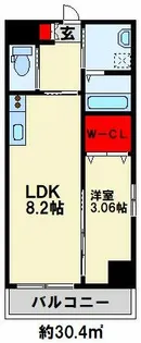 アミターバ【401号室】の間取り