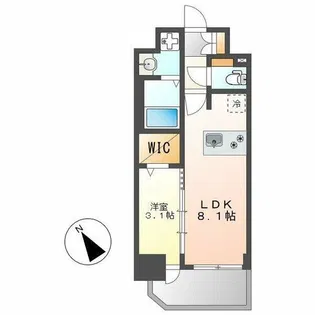 プレサンスNAGOYA覚王山【6階】の間取り