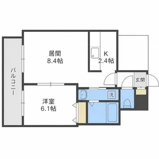 blanc et noir(ブラン エノワール)【1階】の間取り