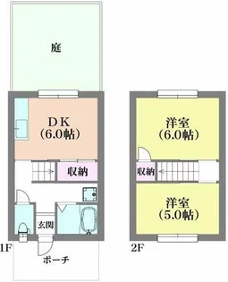 ドミールサニー緑町テラス【1階】の間取り