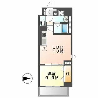 プラチナム【202号室】の間取り