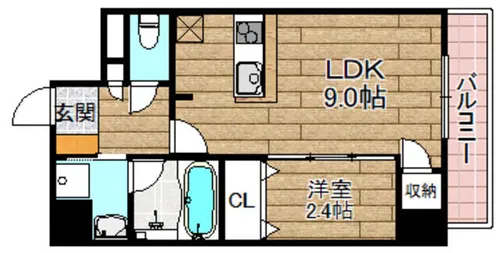 ミオーラ高槻【6階】の間取り