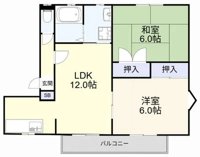 ファミーユ伊丹【203号室】の間取り