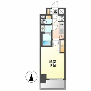 プレサンス新栄町ギャラント【11階】の間取り