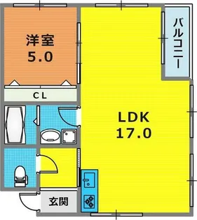 御崎本町ビル【2階】の間取り