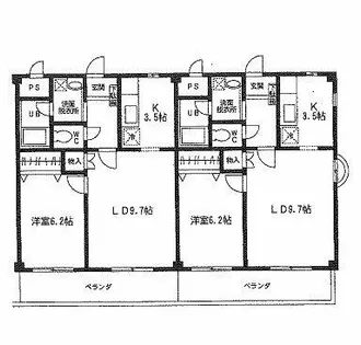 ロイヤルハイツ 五番館【201号室】の間取り