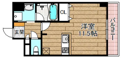 ミオーラ高槻【1階】の間取り