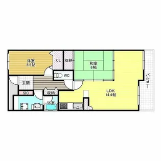 ルネグランステージ松原天美【10階】の間取り