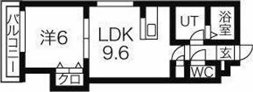 コスモハイツNo.5【4階】の間取り