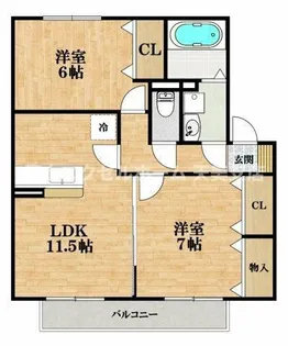 グランシャリオ【2階】の間取り