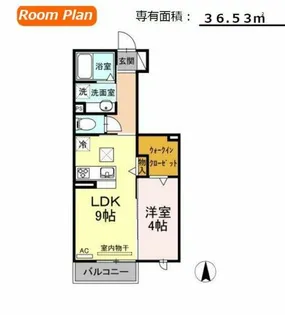 豊橋 ウエスト1 A【1階】の間取り