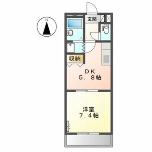 サンヒルズマキノ【2階】の間取り