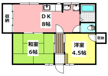 フェルティM.S【102号室】の間取り