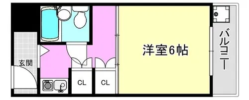 レナジア南摂津【502号室】の間取り