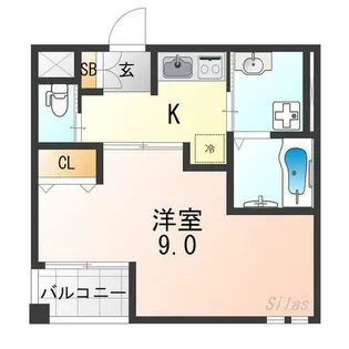 ヴィータ京都西院【2階】の間取り