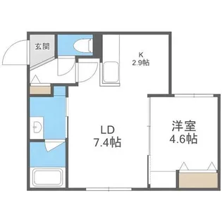 LINK N19【302号室】の間取り